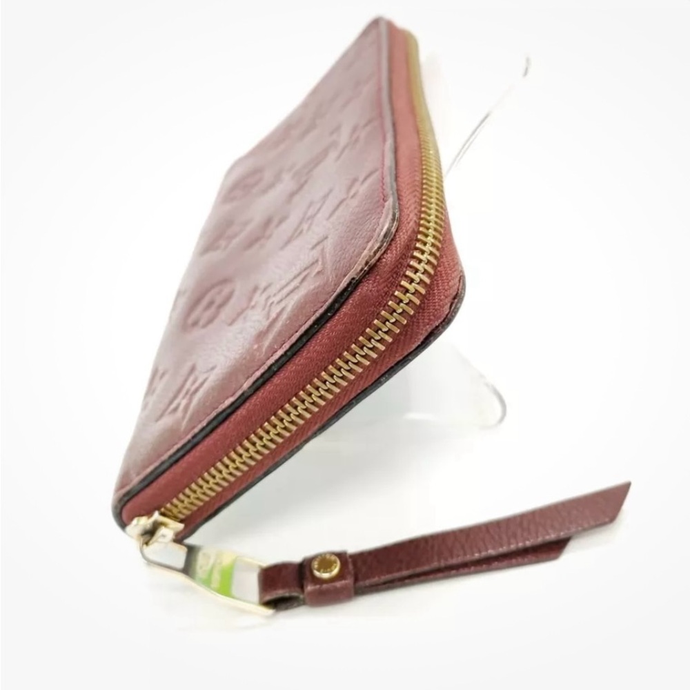 Louis Vuitton Empreinte Zippy Wallet Burgundy Monogram Leather Zip Around Clutch - Picture 6 of 17